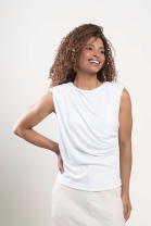 Blusa sem Mangas Branca