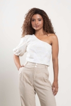 Blusa Manga Única Off White