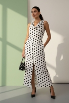 Conjunto de Saia Longa e Blusa com Poás