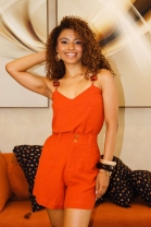 Conjunto Vermelho de Short e Blusa de Alça