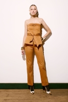 Conjunto de calça e blusa Tomara que Caia Caramelo