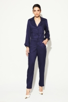 Conjunto de Calça Cós Alto e Blazer Azul