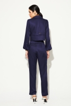 Conjunto de Calça Cós Alto e Blazer Azul
