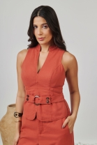 Conjunto de Calça Pantacourt e Blusa Terra
