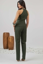 Conjunto de Calça Sarja com Blusa Verde