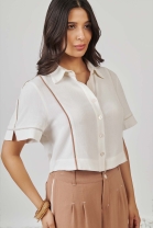 Conjunto de Calça com Camisa Off White