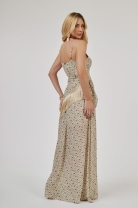 Vestido Longo de Alças Finas Estampado