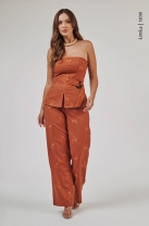 Conjunto Calça e Blusa Tomara que Caia Bordado