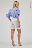 Camisa com Recortes Azul