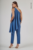 Conjunto de Calça e Blusa Nula Manga Azul