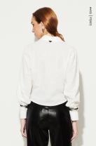 Camisa de Abotoamento Frontal Branca