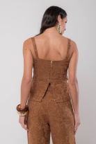 Conjunto de Calça e Blusa Marrom