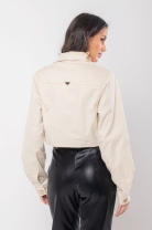 Jaqueta Cropped Bege